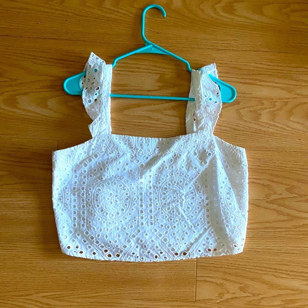 White Crop Top